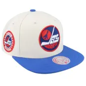 Mitchell&Ness - NHL Vit snapback Keps - Winnipeg Jets Vintage Off White/Blue Snapback @ Hatstore