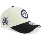 New Era - NHL Vit adjustable Keps - Hatstore Exclusive x Winnipeg Jets 9FORTY 10 Anniversary Chrome/Black A-frame Adjustable @ Hatstore