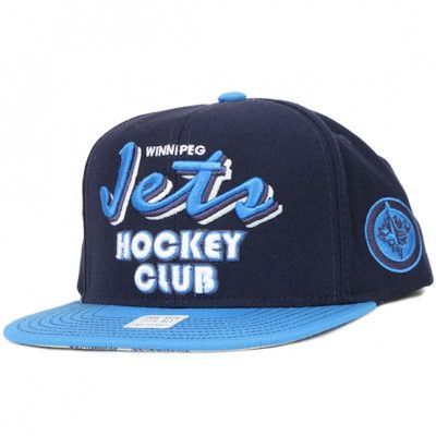 Reebok - NHL Svart snapback Keps - Script Winnipeg Jets Snapback @ Hatstore