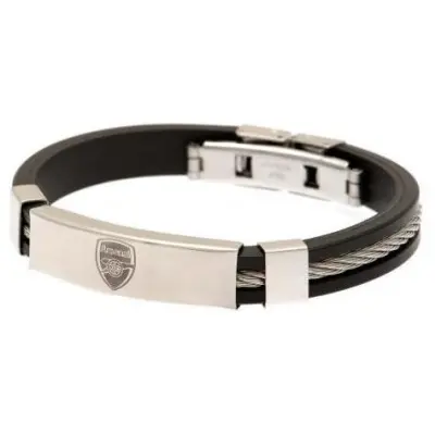 Arsenal Armband Silver Inlay