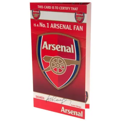 Arsenal Birthday Gratulationskort No 1 Fan
