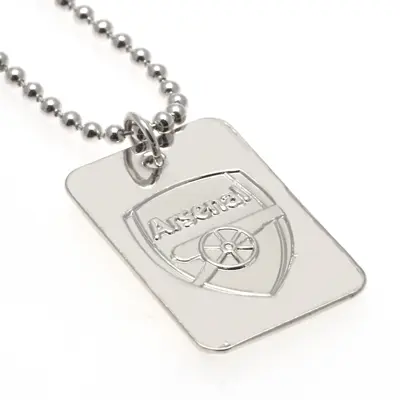 Arsenal Halsband - ID-bricka/Dogtag Crest Silverpläterad