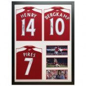 Arsenal Signerad Fotbollströja Henry, Bergkamp & Pires