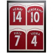 Arsenal Signerad Fotbollströja Henry, Bergkamp, Pires & Vieira 2018