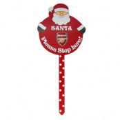 Arsenal skylt Santa Stop Here