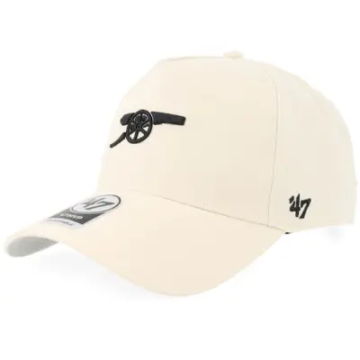 47 Brand - Football Beige adjustable Keps - Arsenal Mvp Natural A-frame Adjustable @ Hatstore