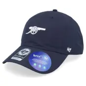 47 Brand - Football Blå unconstructed Keps - Arsenal Brrr 47 Clean Up Cap Navy Dad Cap @ Hatstore