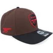 47 Brand - Football Brun adjustable Keps - Hatstore Exclusive x Arsenal Epl- Sure Shot 47 Mvp Dp Brown/Black A-frame Adjustable @ Hatstore