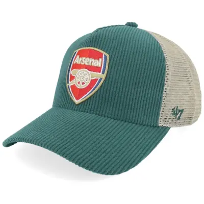 47 Brand - Football Grön trucker Keps - Hatstore Exclusive x Arsenal Epl- Corduroy Mesh 47 Mvp Dt Dark Green A-frame Trucker @ Hatstore