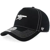 47 Brand - Football Svart adjustable Keps - Arsenal Contrast Stitch Mvp Black A-frame Adjustable @ Hatstore