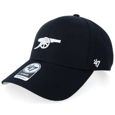 47 Brand - Football Svart adjustable Keps - Arsenal Epl-47 Mvp Cap Black Adjustable @ Hatstore