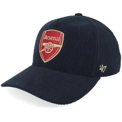 47 Brand - Football Svart adjustable Keps - Hatstore Exclusive x Arsenal Epl- Thick Corduroy 47 Hitch Black A-Frame Adjustable @ Hatstore