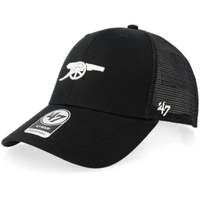 47 Brand - Football Svart trucker Keps - Arsenal Branson Black Trucker @ Hatstore
