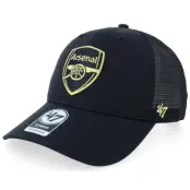 47 Brand - Football Svart trucker Keps - Arsenal Epl- Branson Metallic 47 Mvp Cap Black/Gold Trucker @ Hatstore