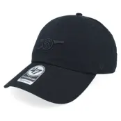 47 Brand - Football Svart unconstructed Keps - Arsenal Epl-47 Clean Up Cap Black Dad Cap @ Hatstore