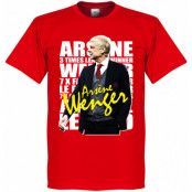 Arsenal T-shirt Arsene Wenger Legend Röd XXL
