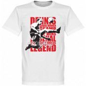 Arsenal T-shirt Legend Dennis Bergkamp Legend Vit L