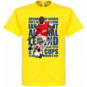 Arsenal T-shirt Legend Ian Wright Legend Gul XXL