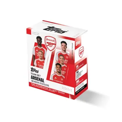 Topps - Svart Trading Cards - Arsenal Team Set 2025-26 Deck Box - 6 Packs (30 Cards) @ Hatstore