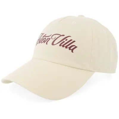 Fanatics - Football Beige unconstructed Keps - Aston Villa Thrive Natural Dad Cap @ Hatstore