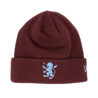 New Era - Football Röd cuff Beanie - Aston Villa Core Beanie Fbg Cuff @ Hatstore
