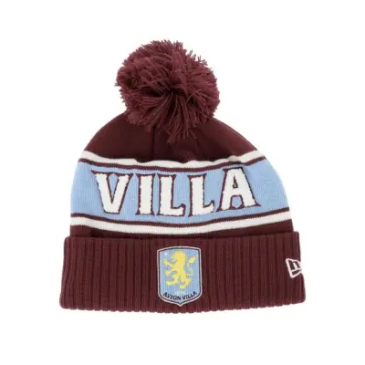New Era - Football Röd pom Beanie - Aston Villa Sport Knit Beanie Fbg Pom @ Hatstore
