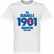 Brighton Hove Albion T-shirt Established Vit M