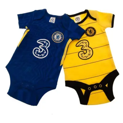 Chelsea Body 2-pack gul/blå 3-6 mån