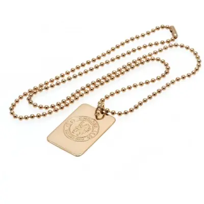 Chelsea Dog Tag med Kedja Guld