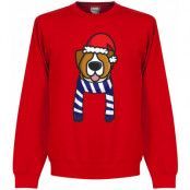 Chelsea Tröja Christmas Dog Sweatshirt Röd L