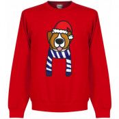 Chelsea Tröja Christmas Dog Sweatshirt Röd S