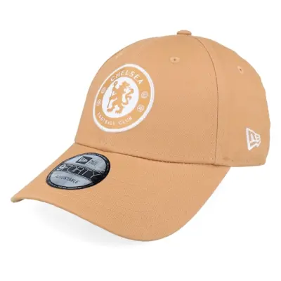 New Era - Football Beige adjustable Keps - Chelsea Seasonal Pop 9FORTY Camel Adjustable @ Hatstore