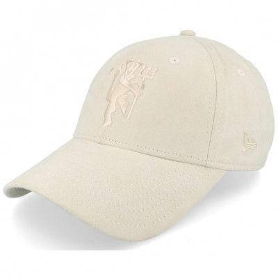 New Era - Football Beige adjustable Keps - Manchester United Suede Womens 9FORTY Manutd Ltc-osfm @ Hatstore