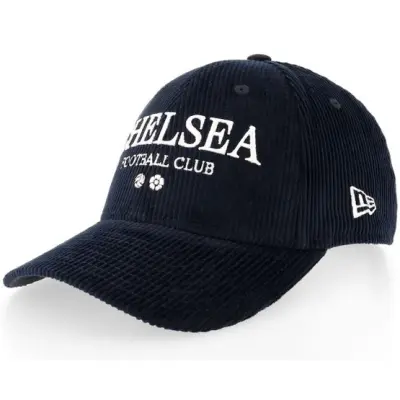 New Era - Football Blå adjustable Keps - Chelsea Corduroy 9FORTY Navy Adjustable @ Hatstore
