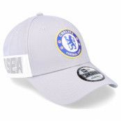 New Era - Football Grå adjustable Keps - Chelsea Side Screenprint 9FORTY Grey Adjustable @ Hatstore