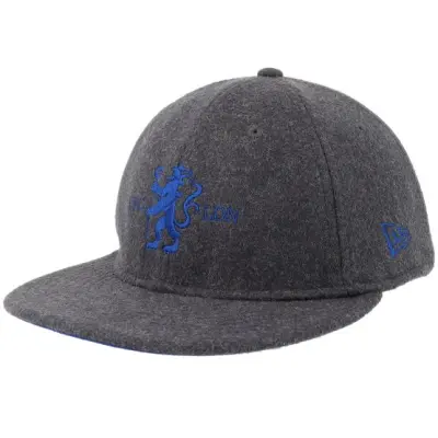 New Era - Football Grå snapback Keps - Chelsea Wool Retro Crown Grey/Cobalt Blue Snapback @ Hatstore