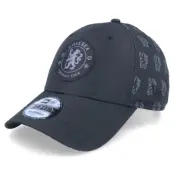 New Era - Football Svart adjustable Keps - Chelsea All Over Print 9FORTY BlackAdjustable @ Hatstore