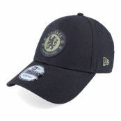 New Era - Football Svart adjustable Keps - Chelsea Seasonal 9FORTY Black Adjustable @ Hatstore