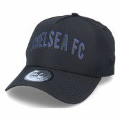 New Era - Football Svart adjustable Keps - Chelsea Wordmark 9Forty A-Frame Black Adjustable @ Hatstore