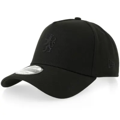 New Era - Football Svart adjustable Keps - Hatstore Exclusive x Chelsea 9FORTY Black/Black A-Frame Adjustable @ Hatstore