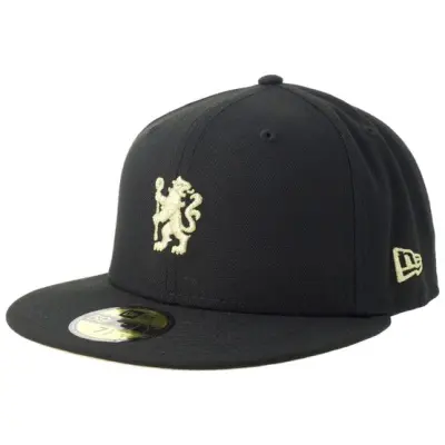 New Era - Football Svart fitted Keps - Hatstore Exclusive x Chelsea 59FIFTY Black/Gold Fitted @ Hatstore