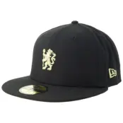 New Era - Football Svart fitted Keps - Hatstore Exclusive x Chelsea 59FIFTY Black/Gold Fitted @ Hatstore