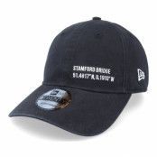 New Era - Football Svart unconstructed Keps - Chelsea Location 9TWENTY Black Dad Cap @ Hatstore