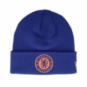 New Era - Football Blå cuff Beanie - Chelsea Seasonal Beanie Royal Cuff @ Hatstore