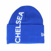 New Era - Football Blå cuff Beanie - Chelsea Vert Wordmark Knit Cfc Cab Royal Cuff @ Hatstore