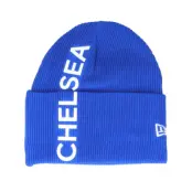 New Era - Football Blå cuff Beanie - Chelsea Vert Wordmark Knit Cfc Cab Royal Cuff @ Hatstore