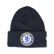 New Era - Football Blå cuff Beanie - Kids Chelsea Core Beanie Navy Cuff @ Hatstore