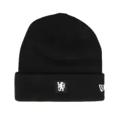 New Era - Football Svart cuff Beanie - Chelsea Rubber Lion Black Cuff @ Hatstore