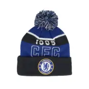 New Era - Football Svart pom Beanie - Chelsea Sport Beanie Black/Blue Pom @ Hatstore