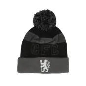 New Era - Football Svart pom Beanie - Chelsea Sport Beanie Black/Grey Pom @ Hatstore
